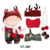 In stock, compatible with 17cm plush Christmas workboy outfits of Bubuwa, cross-border delivery for Christmas Item Picture